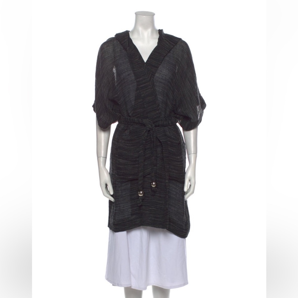 Lisa Marie Fernandez linen blend gauze cover up